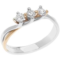 Anello Comete Donna Trilogy in Oro Diamante 0.30 Ct ANB2578 - ANB2578